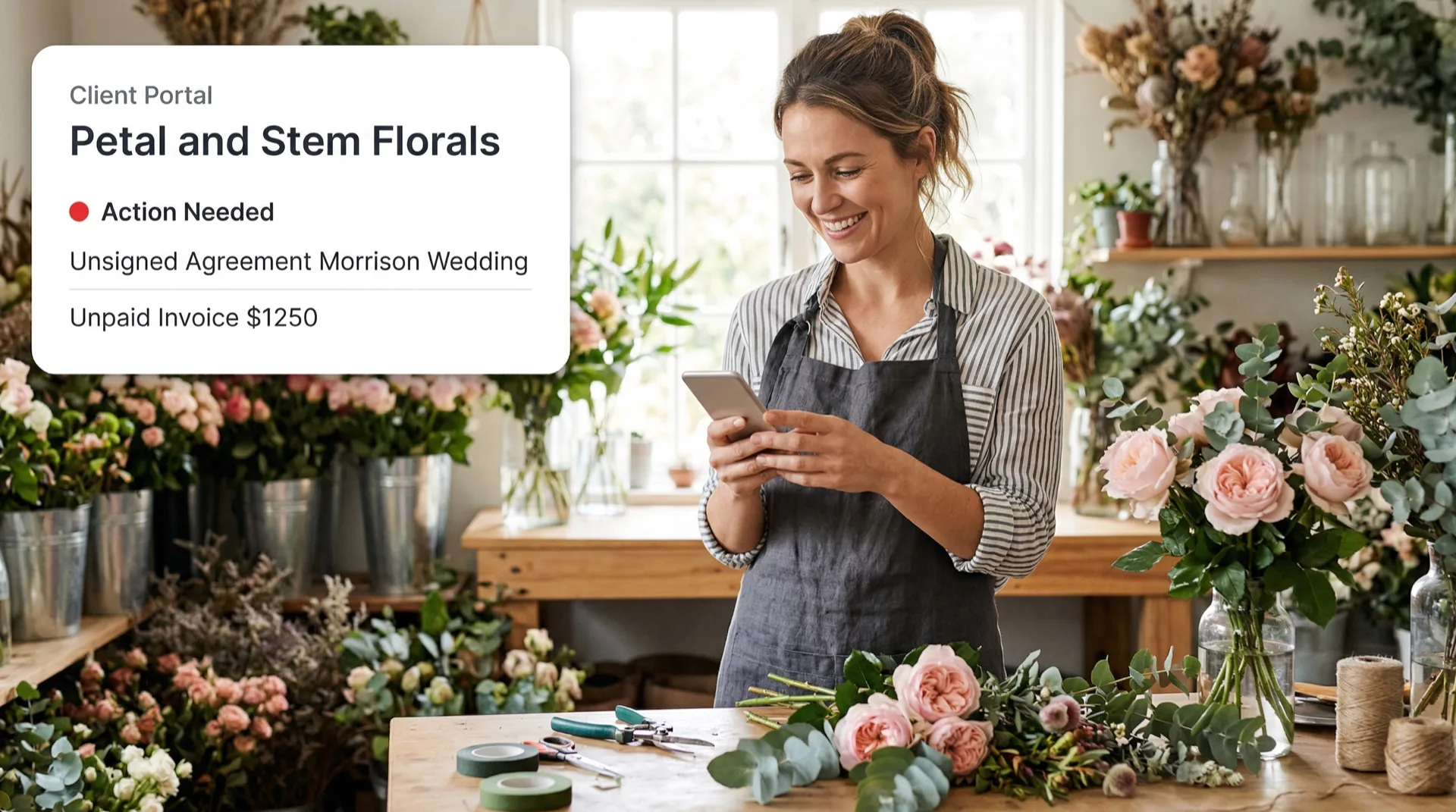 Your clients see one place for everything.